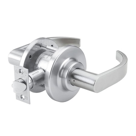 Grade 2 Cylindrical Lock, 10-Passage/Closet, LC-Lever, E-Stepped Rose, Satin Chrome, 2-3/4 Inch